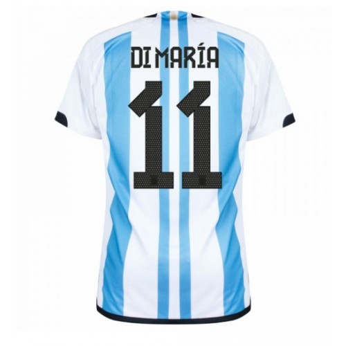 Argentina Angel Di Maria #11 Hjemmedrakt VM 2022 Korte ermer