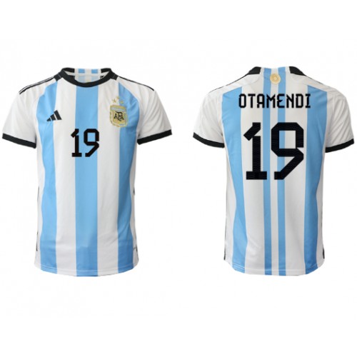 Argentina Nicolas Otamendi #19 Hjemmedrakt VM 2022 Korte ermer