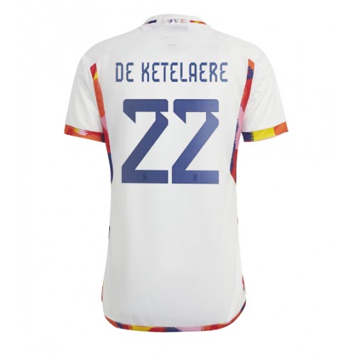 Belgia Charles De Ketelaere #22 Bortedrakt VM 2022 Korte ermer