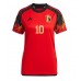 Belgia Eden Hazard #10 Hjemmedrakt Dame VM 2022 Korte ermer