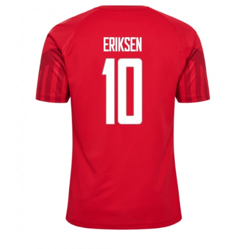 Danmark Christian Eriksen #10 Hjemmedrakt VM 2022 Korte ermer