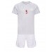 Danmark Joakim Maehle #5 Bortedraktsett Barn VM 2022 Korte ermer (+ Korte bukser)