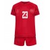 Danmark Pierre-Emile Hojbjerg #23 Hjemmedraktsett Barn VM 2022 Korte ermer (+ Korte bukser)