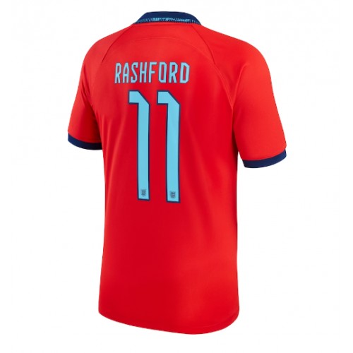 England Marcus Rashford #11 Bortedrakt VM 2022 Korte ermer