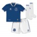 Everton Dwight McNeil #7 Hjemmedraktsett Barn 2023-24 Korte ermer (+ Korte bukser)