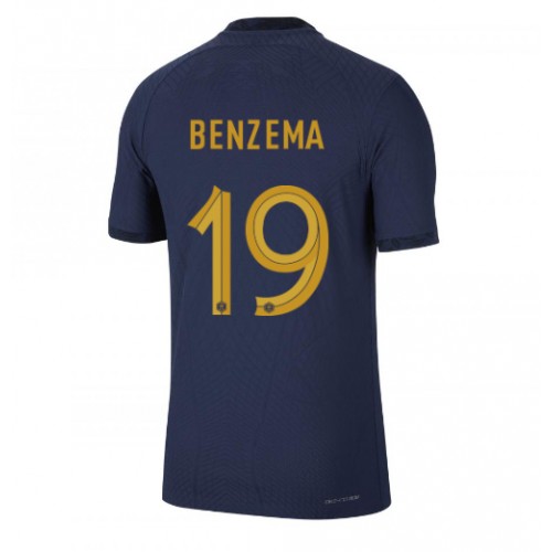 Frankrike Karim Benzema #19 Hjemmedrakt VM 2022 Korte ermer