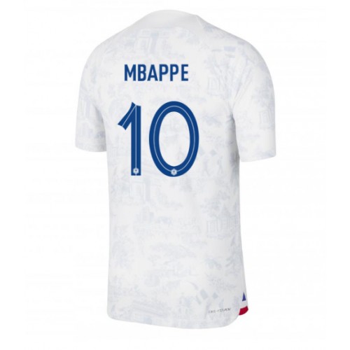Frankrike Kylian Mbappe #10 Bortedrakt VM 2022 Korte ermer