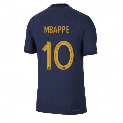 Frankrike Kylian Mbappe #10 Hjemmedrakt VM 2022 Korte ermer