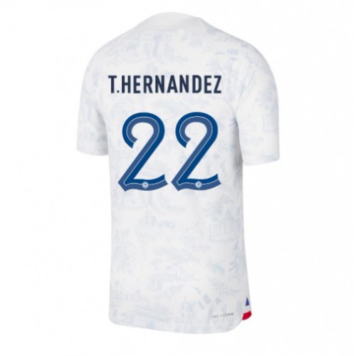 Frankrike Theo Hernandez #22 Bortedrakt VM 2022 Korte ermer