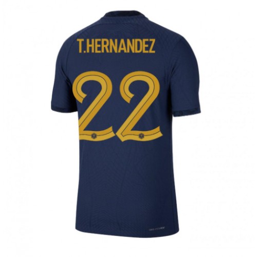Frankrike Theo Hernandez #22 Hjemmedrakt VM 2022 Korte ermer