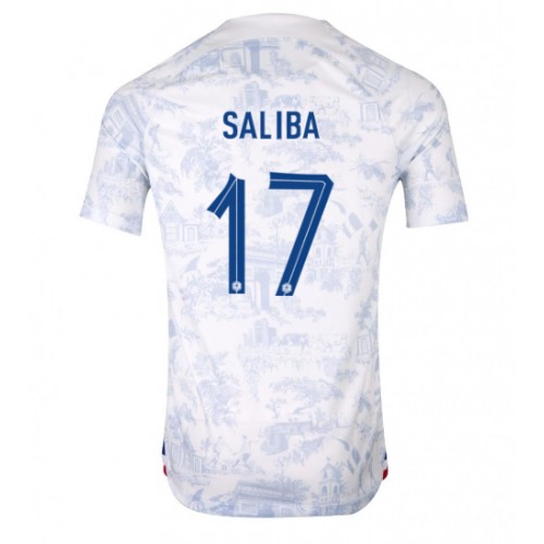 Frankrike William Saliba #17 Bortedrakt VM 2022 Korte ermer