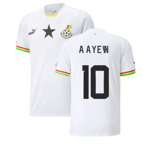 Ghana Andre Ayew #10 Hjemmedrakt VM 2022 Korte ermer