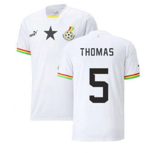 Ghana Thomas Partey #5 Hjemmedrakt VM 2022 Korte ermer
