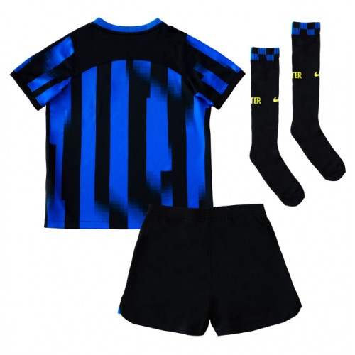 Inter Milan Hjemmedraktsett Barn 2023-24 Korte ermer (+ Korte bukser)