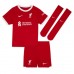 Liverpool Ibrahima Konate #5 Hjemmedraktsett Barn 2023-24 Korte ermer (+ Korte bukser)