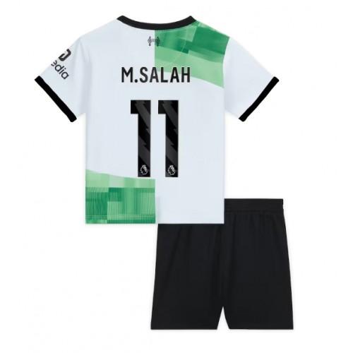 Liverpool Mohamed Salah #11 Bortedraktsett Barn 2023-24 Korte ermer (+ Korte bukser)