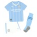 Manchester City Julian Alvarez #19 Hjemmedraktsett Barn 2023-24 Korte ermer (+ Korte bukser)