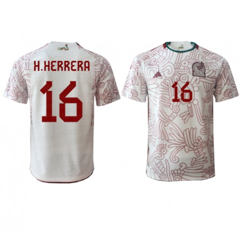Mexico Hector Herrera #16 Bortedrakt VM 2022 Korte ermer