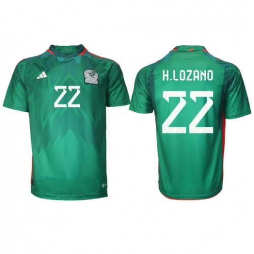 Mexico Hirving Lozano #22 Hjemmedrakt VM 2022 Korte ermer