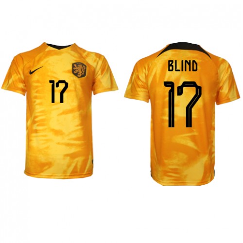 Nederland Daley Blind #17 Hjemmedrakt VM 2022 Korte ermer