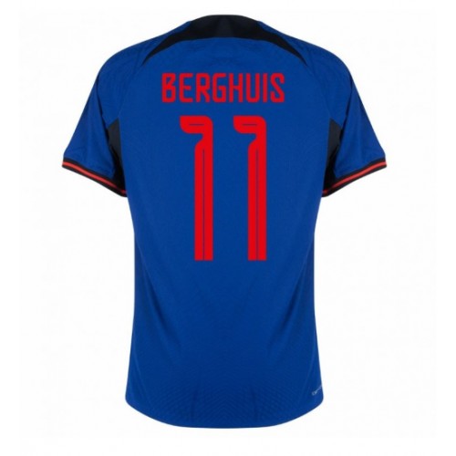 Nederland Steven Berghuis #11 Bortedrakt VM 2022 Korte ermer