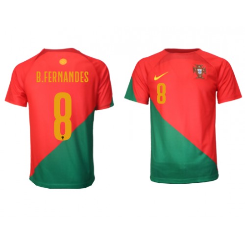 Portugal Bruno Fernandes #8 Hjemmedrakt VM 2022 Korte ermer
