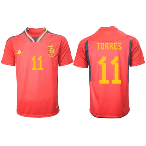 Spania Ferran Torres #11 Hjemmedrakt VM 2022 Korte ermer