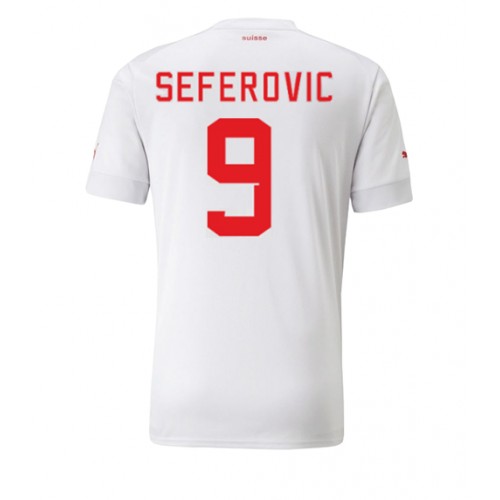 Sveits Haris Seferovic #9 Bortedrakt VM 2022 Korte ermer