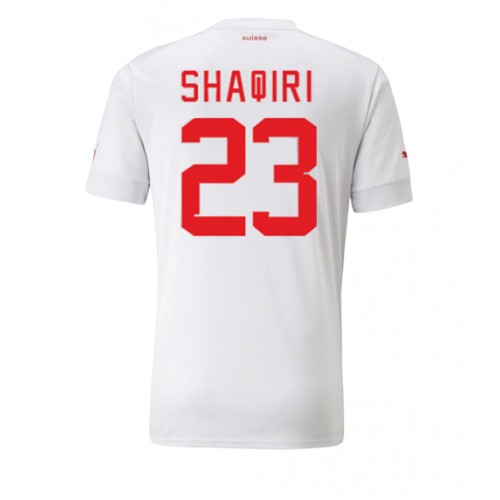 Sveits Xherdan Shaqiri #23 Bortedrakt VM 2022 Korte ermer