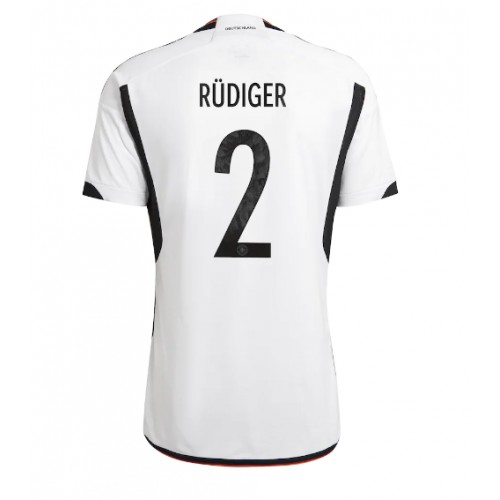 Tyskland Antonio Rudiger #2 Hjemmedrakt VM 2022 Korte ermer