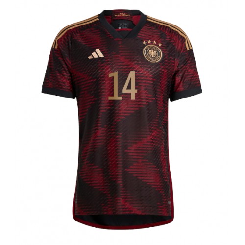 Tyskland Jamal Musiala #14 Bortedrakt VM 2022 Korte ermer