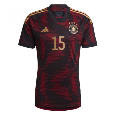 Tyskland Niklas Sule #15 Bortedrakt VM 2022 Korte ermer
